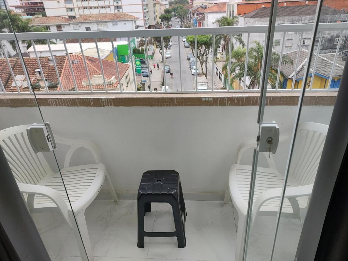 Apartamento Na Praia Do Gonzaga サントス エクステリア 写真